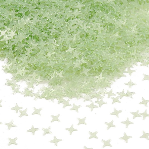 

PandaHall Plastic Sequin Beads, Matte Style, Sewing Craft Decorations, Star, Dark Sea Green, 4x4x0.2mm Plastic Star
