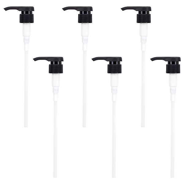 

PandaHall 28 Tooth Polypropylene(PP) Dispensing Pump, Fits Shampoo and Conditioner Jugs Bottles, Black, 27.8x6.75cm Plastic Black