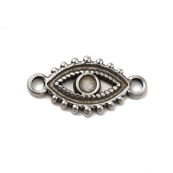

PandaHall 304 Stainless Steel Cabochon Connector Settings, Evil Eye, Stainless Steel Color, Tray: 3mm, 11x21x2mm, Hole: 2.2mm 304 Stainless...