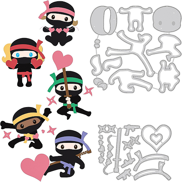 

PandaHall BENECREAT 2Pcs 2 Styles Human Heart Pattern Carbon Steel Cutting Dies Stencils, Valentine's Day Theme Metal Die Cuts for DIY...