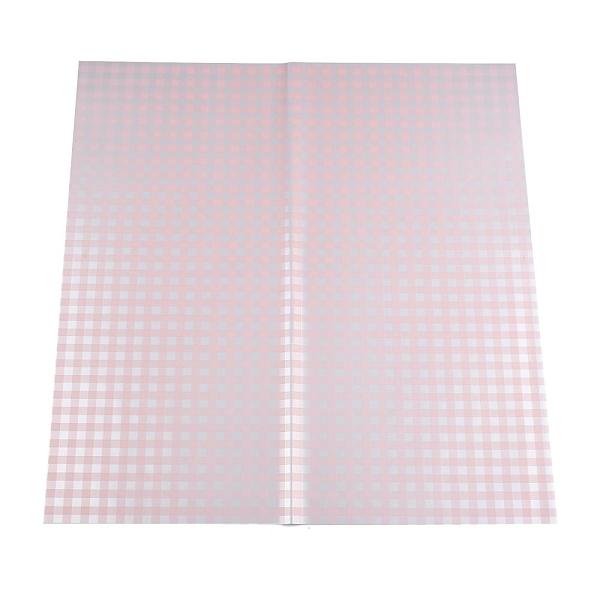 

PandaHall Waterproof Gift & Flower Wrapping Paper, Square with Tartan Pattern, Misty Rose, 580x580mm, 20sheets/bag Plastic Square