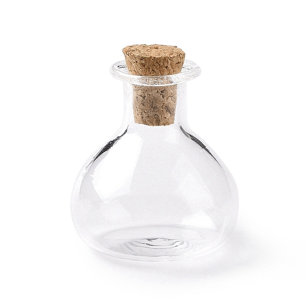 

PandaHall Miniature Glass Bottles, with Cork Stoppers, Empty Wishing Bottles, for Dollhouse Accessories, Jewelry Making, Clear, 27.5x21mm...