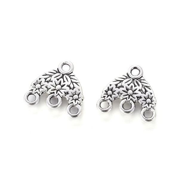 

PandaHall Tibetan Style Chandelier Components Links, Lead Free and Cadmium Free, Hat, Antique Silver, 15x16x2mm, Hole: 2mm, 885pcs/1000g...