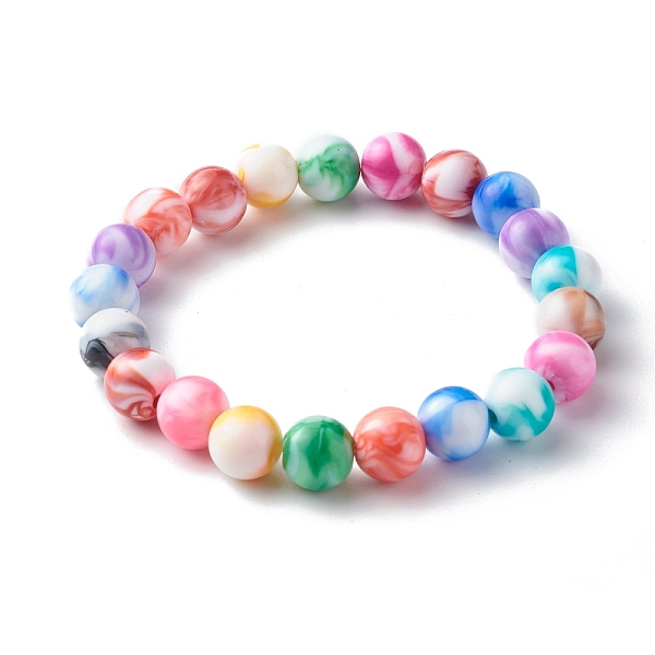 

PandaHall Opaque Acrylic Round Beads Stretch Bracelet Sets for Parent & Kid, Mixed Color, Inner Diameter: 1-3/4 inch(4.5cm), 2.36 inch(60mm)..., Multicolor