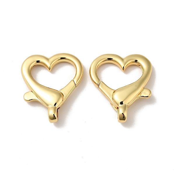 

PandaHall Heart Shape Brass Lobster Claw Clasps, Cadmium Free & Nickel Free & Lead Free, Real 18K Gold Plated, 25.5x21.5x6mm, Hole: 2x4mm...