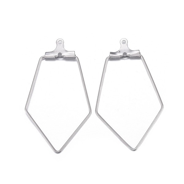 Tarnish Resistant 316 Surgical Stainless Steel Hoop Earring Findings