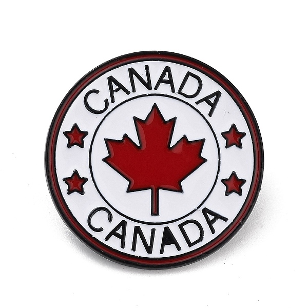 

PandaHall Black Baking Paint Zinc Alloy Brooches, Enamel Pins, for Backpack Cloth, Maple Leaf, 30x1.5mm Alloy+Enamel Others Red