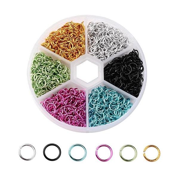 

PandaHall 6 Colors Aluminum Wire Open Jump Rings, Mixed Color, 20 Gauge, 6x0.8mm, Inner Diameter: 4.4mm, about 180pcs/color, 1080pcs/box..., Multicolor