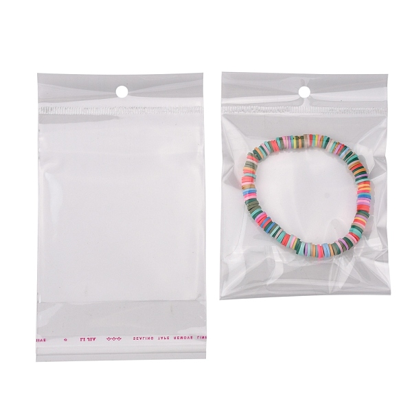 

PandaHall OPP Cellophane Bags, Rectangle, Clear, 14x8cm, Unilateral Thickness: 0.035mm, Inner Measure: 9x8cm OPP Cellophane Clear