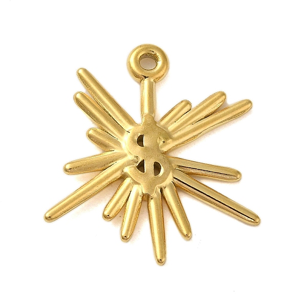 

PandaHall Ion Plating(IP) 304 Stainless Steel Pendants, Dollar Sign Charm, Real 18K Gold Plated, 23x21x2mm, Hole: 1.4mm 304 Stainless Steel...