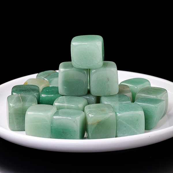

PandaHall 100g Cube Natural Green Aventurine Beads, for Aroma Diffuser, Wire Wrapping, Wicca & Reiki Crystal Healing, Display Decorations...