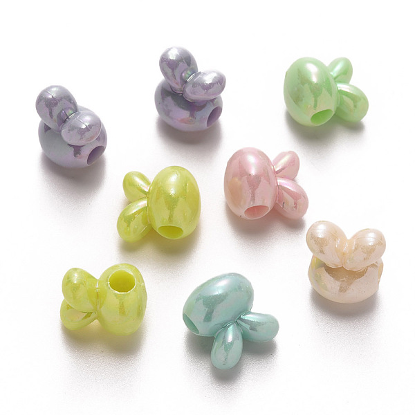 

PandaHall Opaque Acrylic Beads, AB Color Plated, Large Hole Beads, Rabbit, Mixed Color, 14.5x14x12mm, Hole: 4mm, about 530pcs/500g Acrylic..., Multicolor