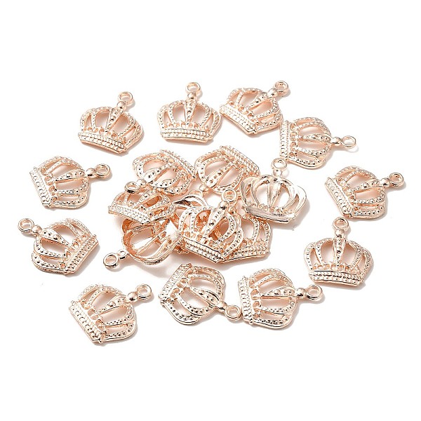 

PandaHall Tibetan Style Alloy Pendants, Crown, Cadmium Free & Lead Free, Rose Gold, 23.5x20x3.5mm, Hole: 2.5mm, about 427pcs/750g Alloy...