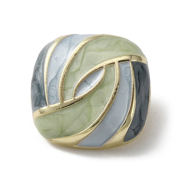 

PandaHall 1-Hole Zinc Alloy Enamel Shank Buttons, Square, 18x18x9mm, Hole: 2mm Alloy Square