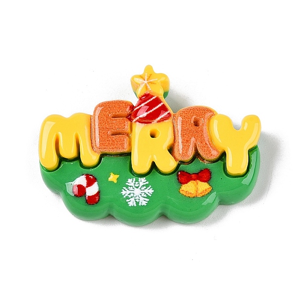 クリスマス不透明樹脂デコデンカボション