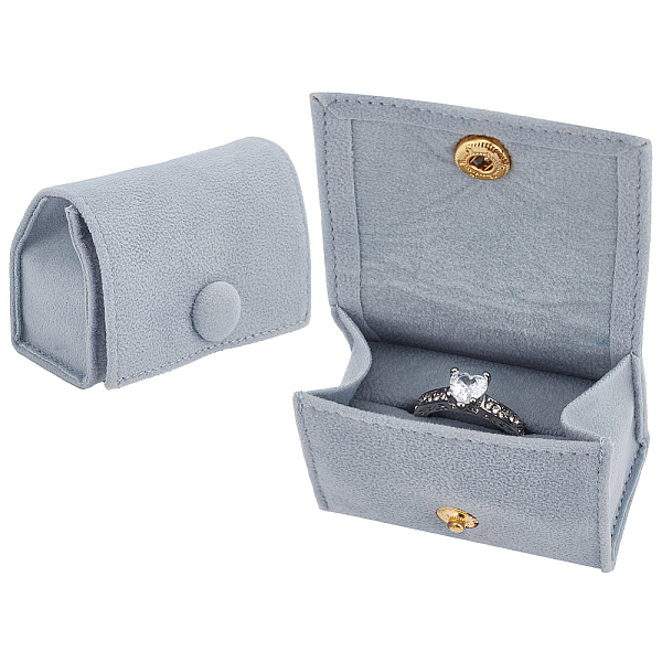 

PandaHall Microfiber Packing Button Bags, Jewelry Pouches, for Earrings, Bracelets, Pendant, Silver, 6.05x3.7x4.2cm Microfiber Rectangle...