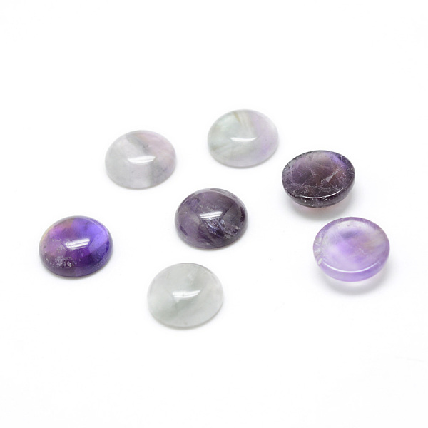 

PandaHall Natural Amethyst Gemstone Cabochons, Half Round, 8x4mm Amethyst Half Round