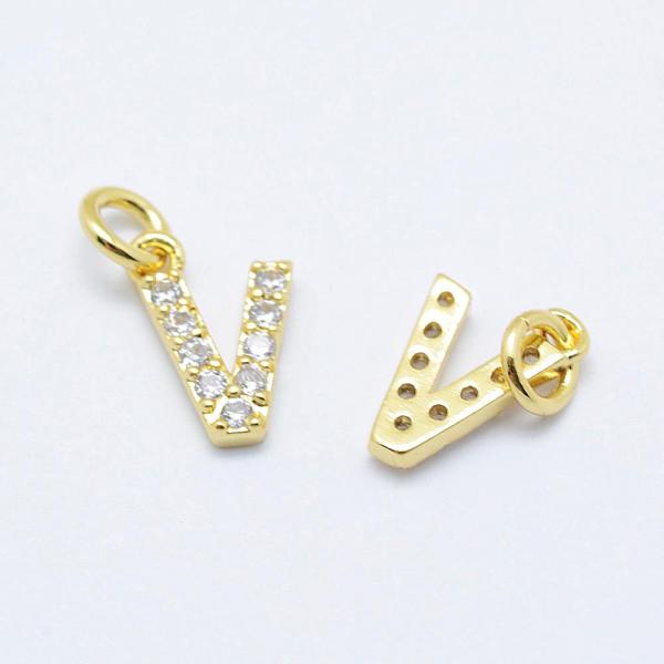 Brass Micro Pave Gr… - image