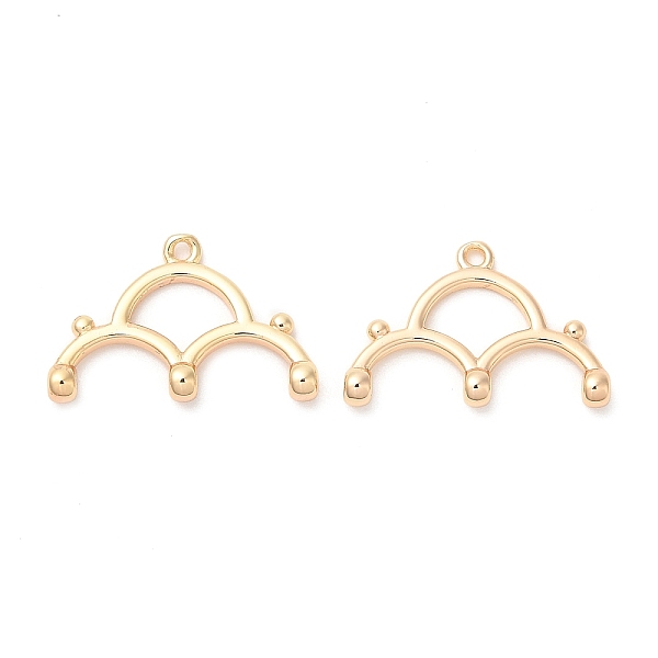 

PandaHall Brass Chandelier Component Links, Cloud, Real 18K Gold Plated, 12x18x2.6mm, Hole: 1mm & 0.8mm Brass Cloud