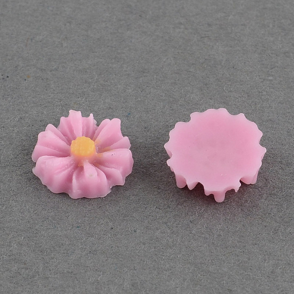 

PandaHall Flatback Hair & Costume Accessories Ornaments Scrapbook Embellishments Resin Flower Daisy Cabochons, Pink, 9x2.5mm Resin Flower...