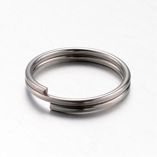 

PandaHall 304 Stainless Steel Keychain Clasps, Split Key Rings, Stainless Steel Color, 10.5x12x1.5mm 304 Stainless Steel Ring