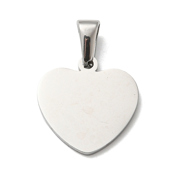 

PandaHall 304 Stainless Steel Pendants, Stamping Blank Tag, Heart, Stainless Steel Color, 20.5x19x1.36mm, Hole: 10x4.5mm 304 Stainless Steel...