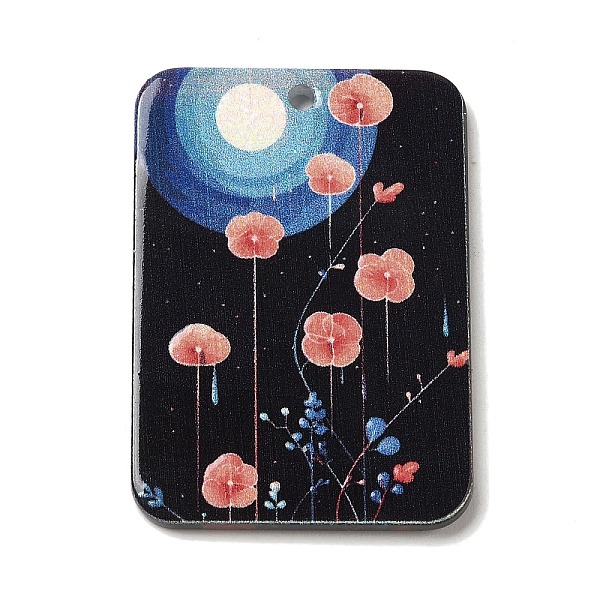 

PandaHall Acrylic Pendants, 3D Printed, for DIY Earring Necklace Making, Rectangle, Light Coral, 41.5x28.5x2mm, Hole: 2mm Acrylic Rectangle
