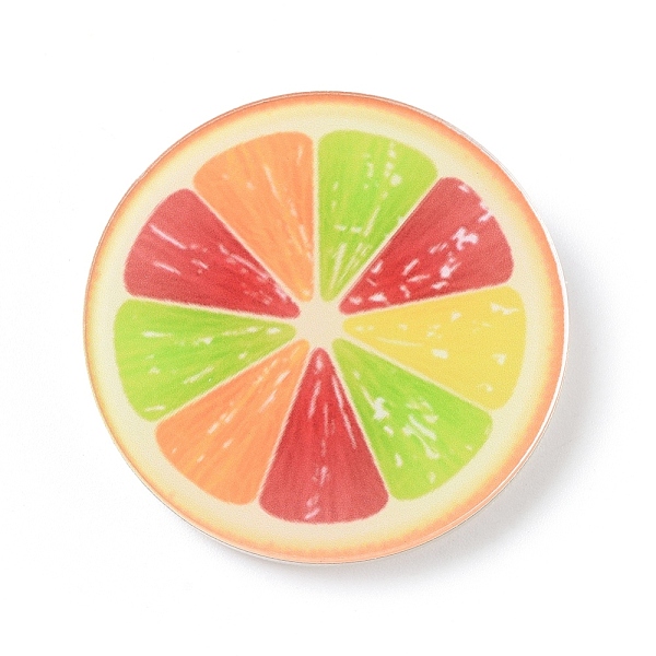 

PandaHall Fridge Magnets Acrylic Decorations, Fruits, Colorful, 37.7x4mm Acrylic Fruit