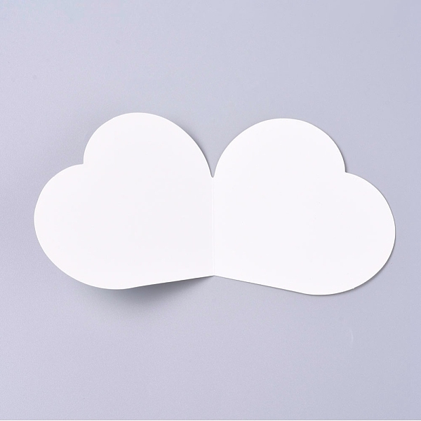 

PandaHall Envelope and Heart Shape Cards Sets, for Baby Shower, Bridal Shower, Wedding, Parties & More, Word FOR YOU, White, 88x98x0.5mm...
