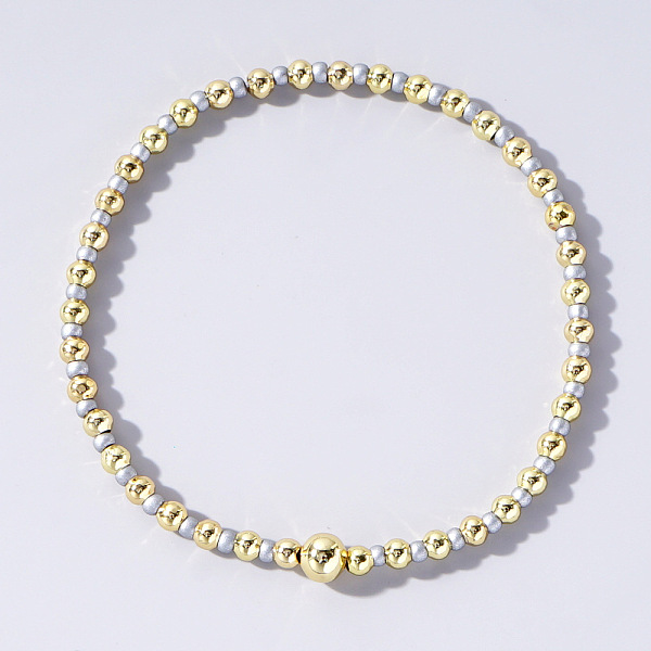 

PandaHall Bohemian Style Seed Beaded & Pearl Stretch Bracelet for Women Seed Beads