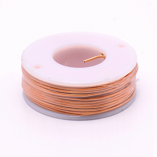 

PandaHall Matte Round Aluminum Wire, with Spool, Dark Salmon, 1.2mm, 16m/roll Aluminum Round