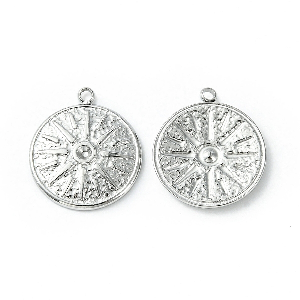 

PandaHall 304 Stainless Steel Pendant Rhinestone Settings, Flat Round with Star, Stainless Steel Color, Fit for 1.2mm Rhinestone...