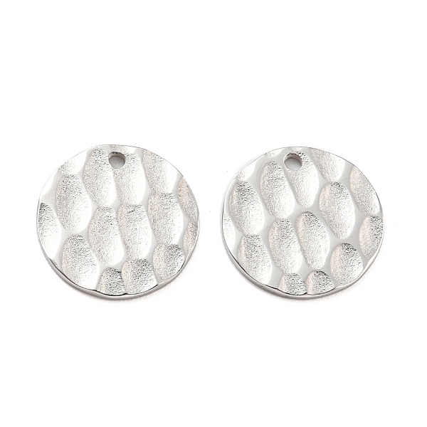 

PandaHall 304 Stainless Steel Charms, Flat Round Charm, Stainless Steel Color, 10.5x1mm, Hole: 0.9mm 304 Stainless Steel Flat Round