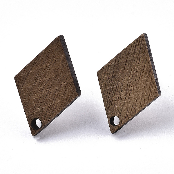 

PandaHall Walnut Wood Pendants, Rhombus Charms, Coconut Brown, 18x12mm, Hole: 1.6mm Wood Rhombus