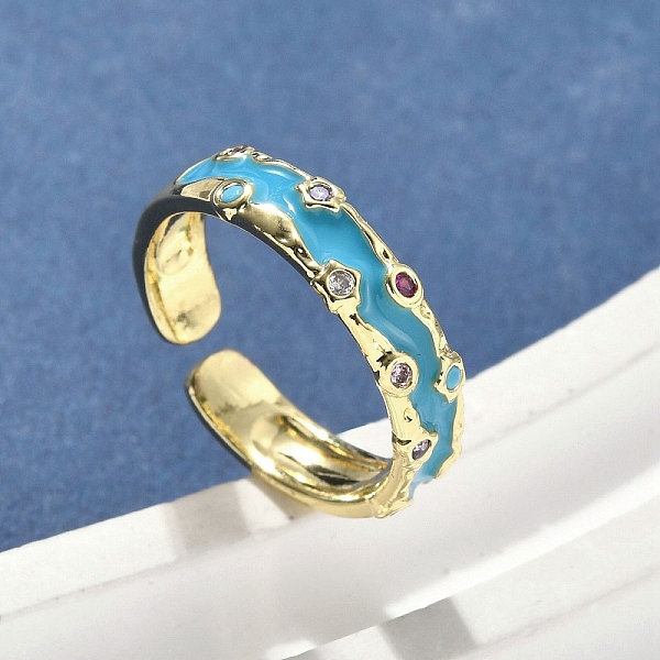 Brass Micro Pave Cu… - image