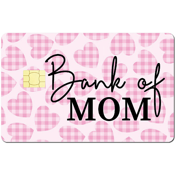 

PandaHall CREATCABIN Pink Heart Card Skin Sticker Debit Credit Card Skins Covering Personalizing Bank Card Protecting Decals Waterproof No...