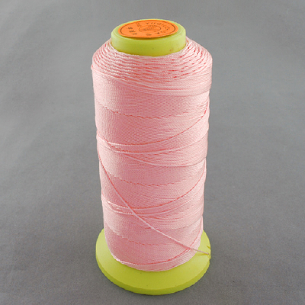 

PandaHall Nylon Sewing Thread, Pink, 0.8mm, about 300m/roll Nylon Pink