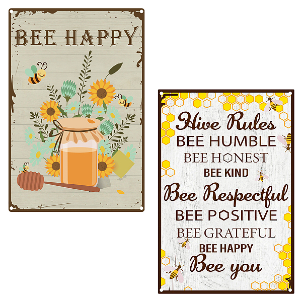 

PandaHall CREATCABIN 2pcs Funny Bathroom Quote Metal Tin Sign Vintage Cow Sign Farm Fresh Milk Metal Tin Sign Wall Art Garden House Plaque..., Multicolor