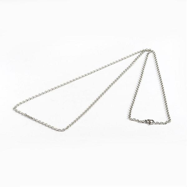 

PandaHall 304 Stainless Steel Necklaces, Cable Chain Necklaces, with Lobster Claw Clasps, Faceted, Stainless Steel Color, 29.5 inch(74.9cm)...