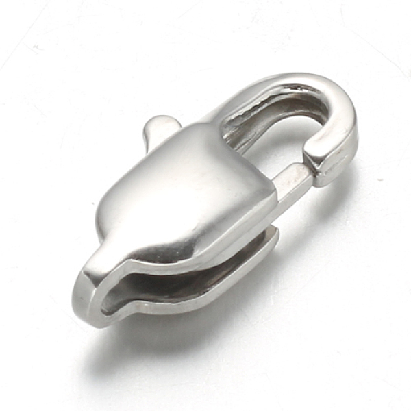 

PandaHall 304 Stainless Steel Lobster Claw Clasps, Stainless Steel Color, 15x7x4mm, Hole: 1x1.5mm 304 Stainless Steel Others