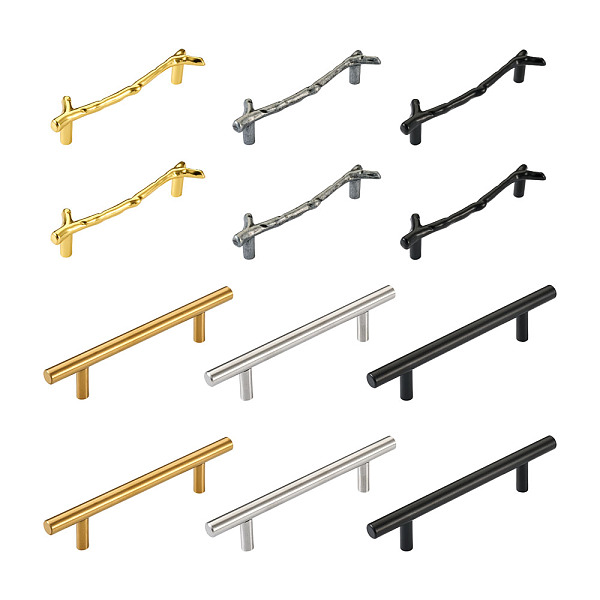 

PandaHall Alloy and Stainless Steel Box Handles, with Iron Screw, For Jewelry Box Decoration, Mixed Color, 12sets Alloy