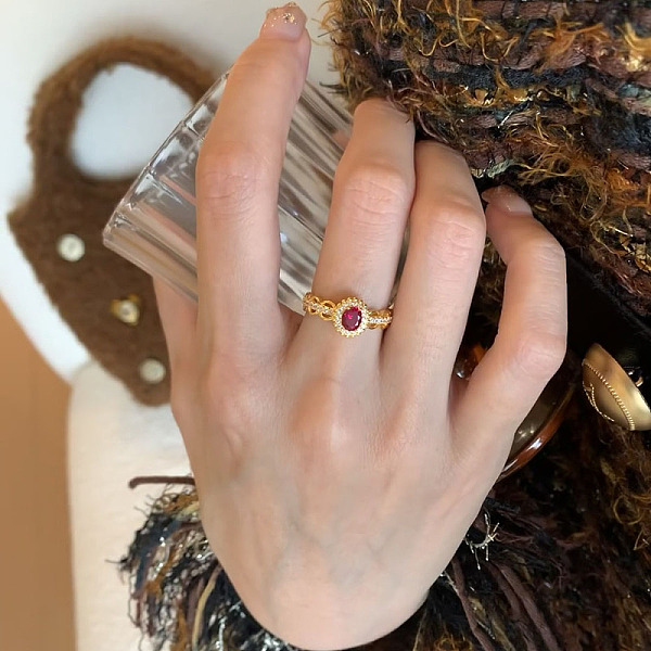 Bagues de manchette en laiton micro pavé de zircone cubique pour femmes