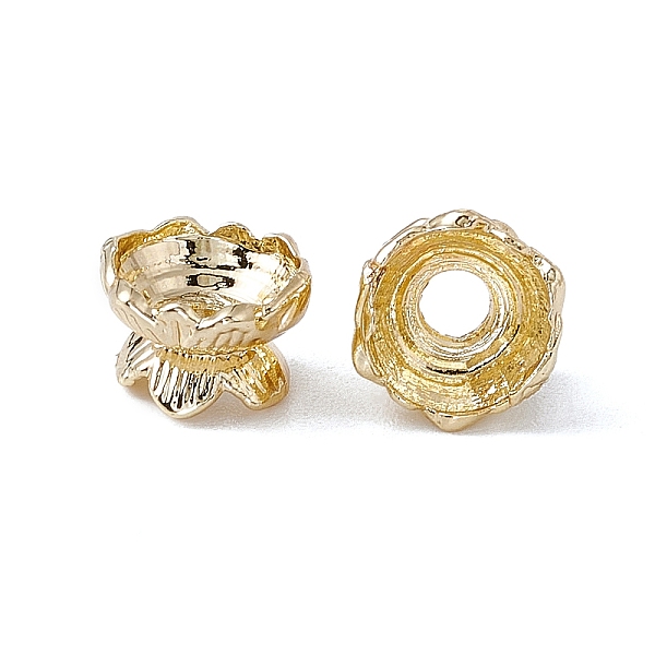 

PandaHall Alloy Beads, Flower, Light Gold, 8.5x6.5mm, Hole: 3mm Alloy Flower