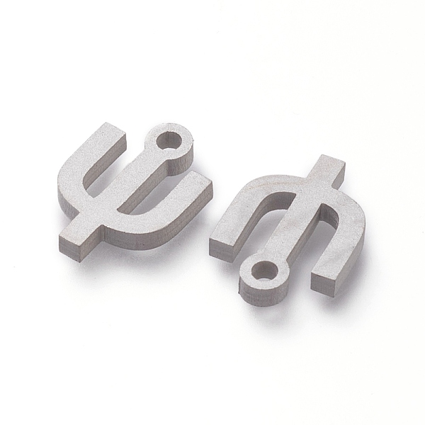 

PandaHall 304 Stainless Steel Pendants, Matte Style, Greek Alphabet, Stainless Steel Color, Letter.Y, 11x8x1.5mm, Hole: 1.5mm 304 Stainless...