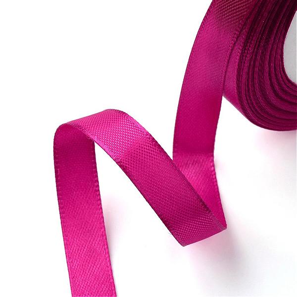 

PandaHall Valentines Day Gifts Boxes Packages Single Face Satin Ribbon, Polyester Ribbon, Fuchsia, Size: about 5/8 inch(16mm) wide..., Pink
