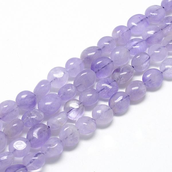 

PandaHall Natural Amethyst Beads Strands, Oval, 8~15x7~12x4~12mm, Hole: 1mm, about 30~45pcs/strand, 15.7 inch Amethyst Oval