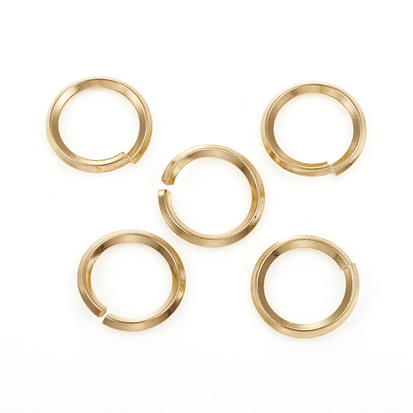 

PandaHall 304 Stainless Steel Jump Ring, Open Jump Rings, Golden, 12 Gauge,14x2mm, Inner Diameter: 10.5mm 304 Stainless Steel