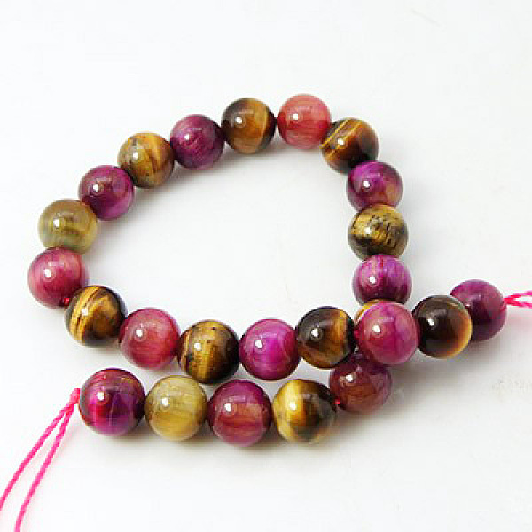 

PandaHall Natural Rose Tiger Eye and Yellow Tiger Eye Beads Strands, Round, Mixed Color, 4mm, Hole: 1mm; about 46pcs/strand, 8 inch Tiger..., Multicolor
