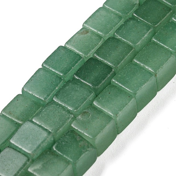 

PandaHall Natural Green Aventurine Beads Strands, Cube, 6~6.5x6~6.5x6~6.5mm, Hole: 1.2mm, about 63~64pcs/strand, 15''~15.16''(38.1~38.5cm)...