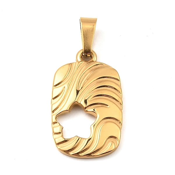 

PandaHall Ion Plating(IP) 304 Stainless Steel Pendants, Rectangle with Star Charm, Golden, 20x12x2mm, Hole: 6x3mm 304 Stainless Steel...